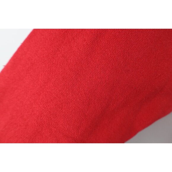 Vtg 90s Streetwear Womens Small Faded Christmas Teddy Bear Sweatshirt Red USA - Picture 8 of 15